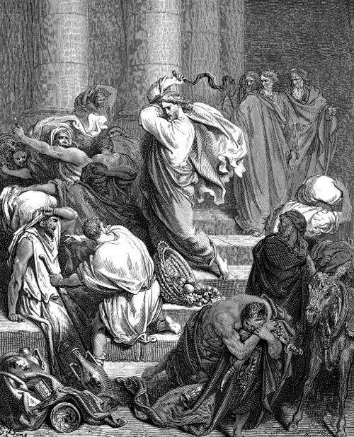Господь изгоняет торговцев из храма