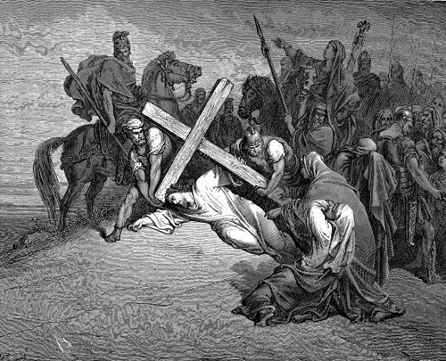 Принесение креста на Галгофу