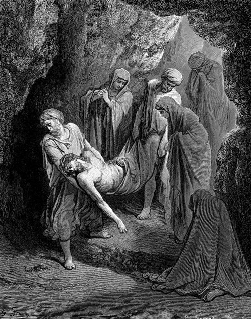Положение Тела Господа Иисуса Христа в саду во гроб